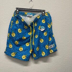 Beach Bros Swim Trunks Men’s Large Quick Dry Geometric Cool Pineapple Shorts